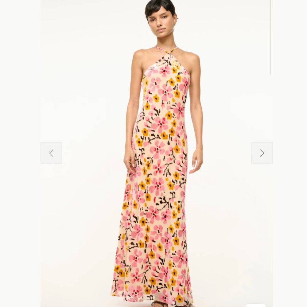 STAUD CUBISM DRESS BLOSSOM FLORAL TAPESTRY